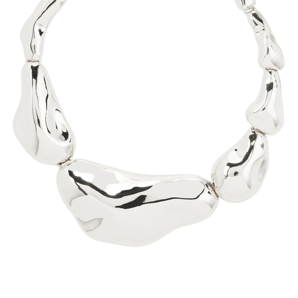 Statement Necklace Silver-plated