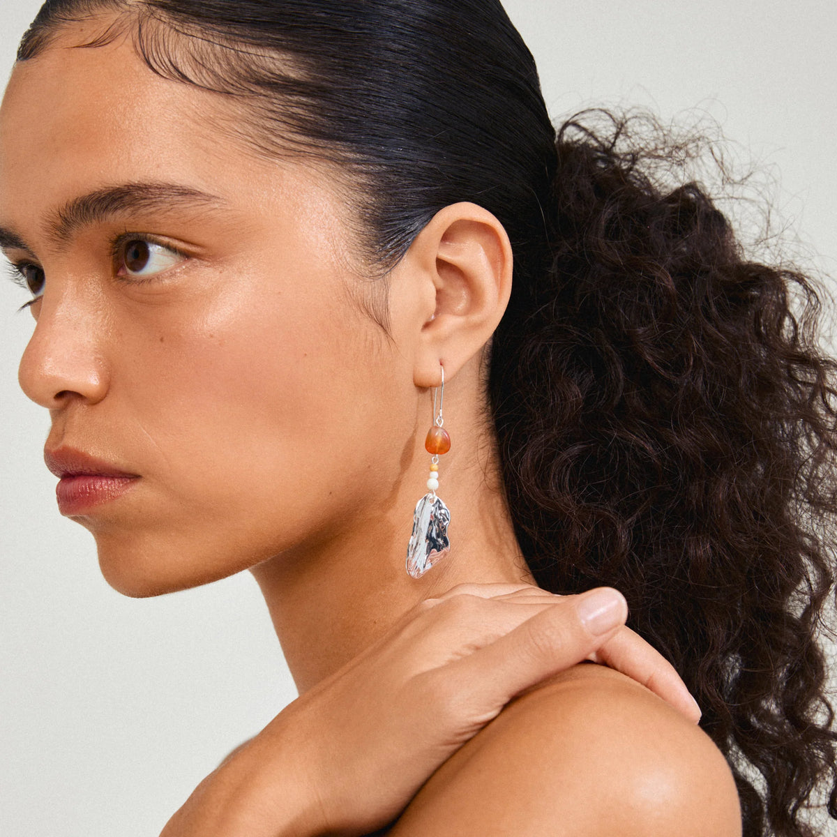 Eclips Earrings Silver-plated