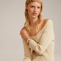 Rythm  Pearl Bracelet Gold-plated
