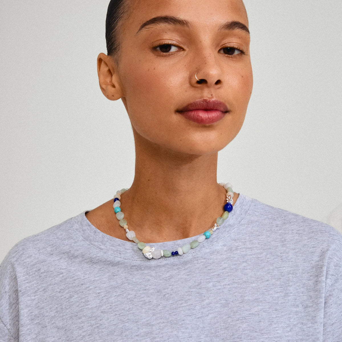 Dream Necklace Blue/silver-plated