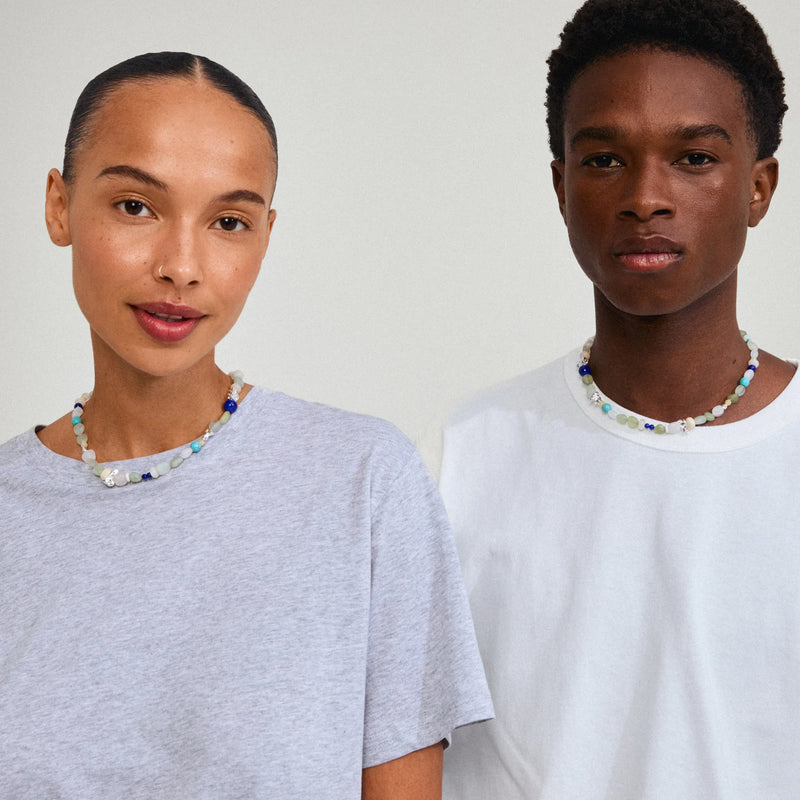 Dream Necklace Blue/silver-plated