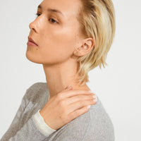 Sense stud Earrings Silver Plated