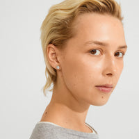 Sense stud Earrings Silver Plated