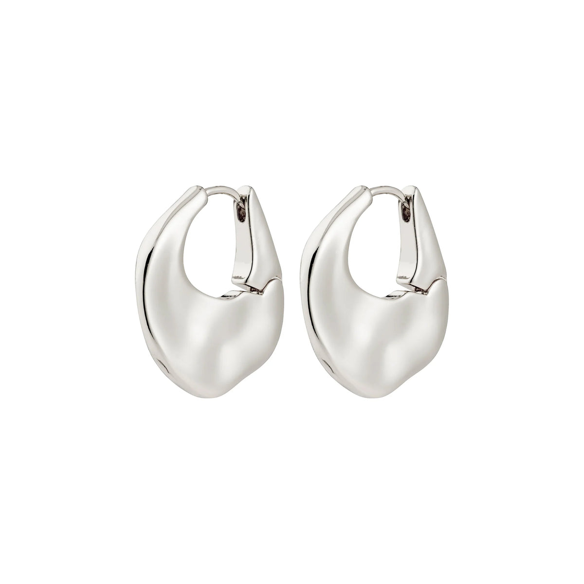 Sense Hoop Silver Plated