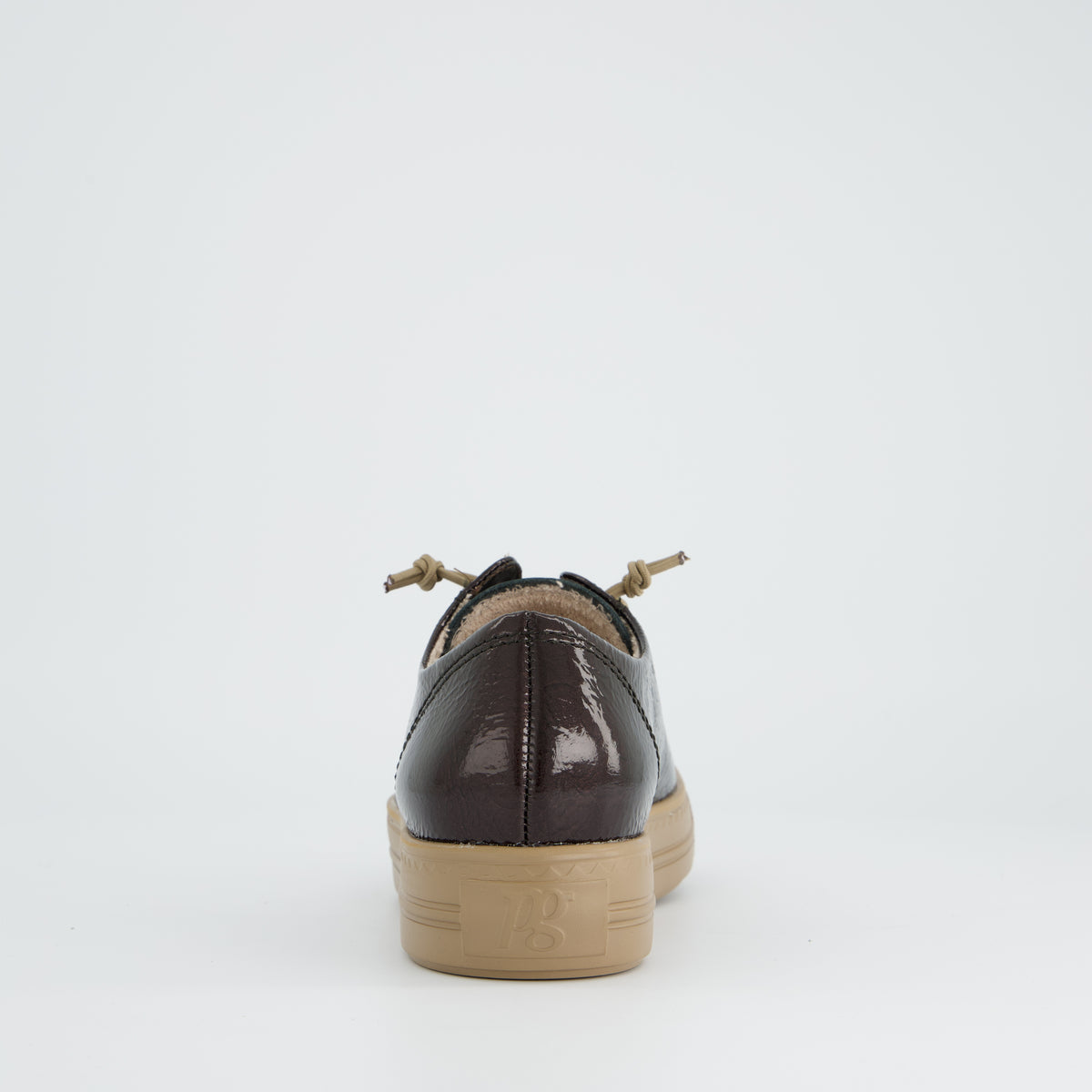 Patent Sneaker with Gold Eyelets