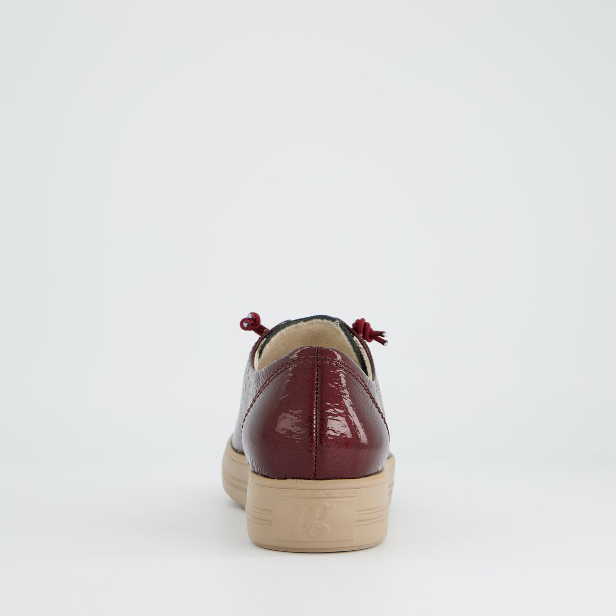 Patent Sneaker with Gold Eyelets