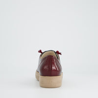 Patent Sneaker with Gold Eyelets