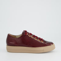 Patent Sneaker with Gold Eyelets