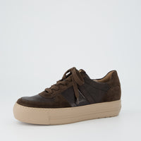 Suede Sneaker with Velvet Stripe