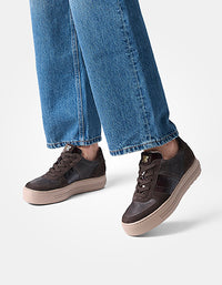Suede Sneaker with Velvet Stripe