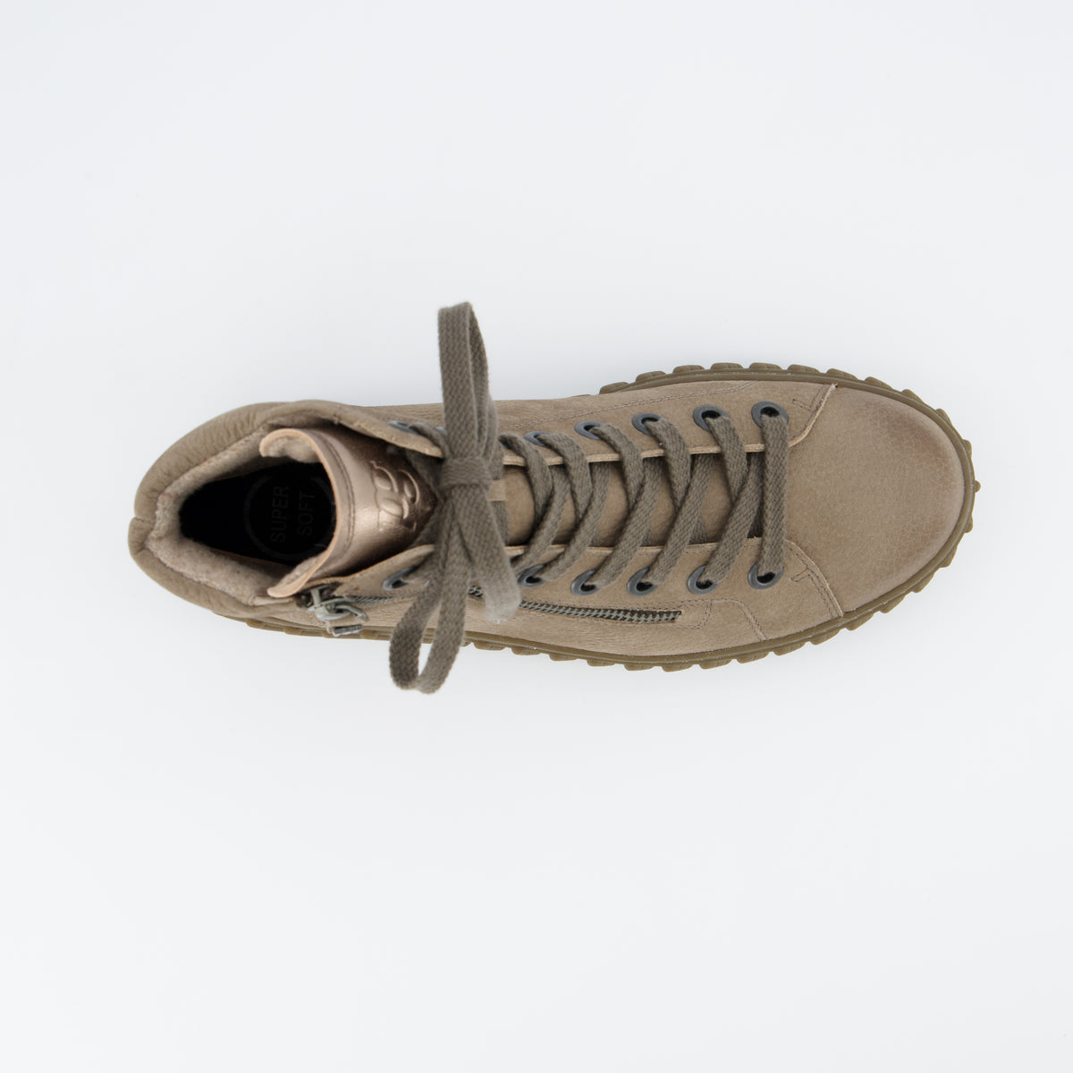 Nubuk High-Top Trainers