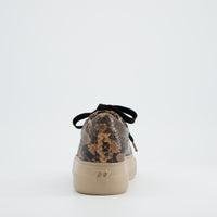 Snake Print Leather Sneaker