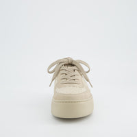 Super Soft Sneaker – Beige Bouclé & Suede