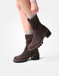 Suede Chunky Boot