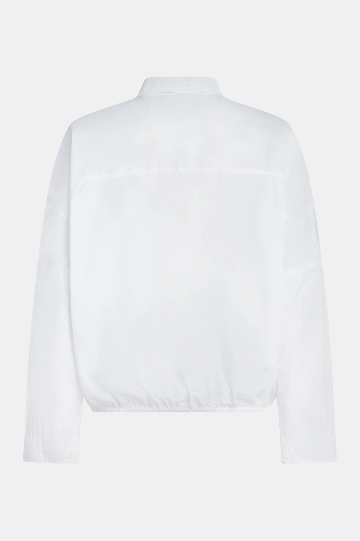 Elastic Hem Cotton Shirt