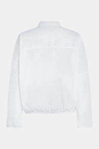 Elastic Hem Cotton Shirt