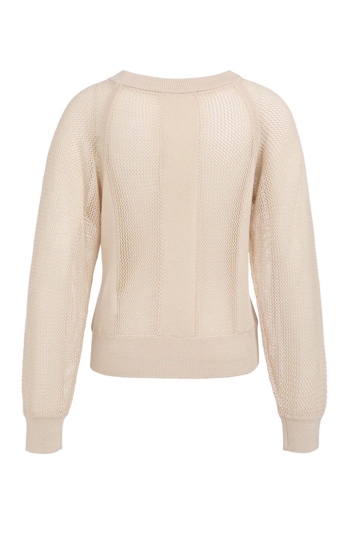 Mesh-stitch Knitted Sweater