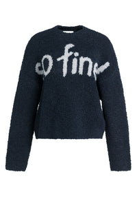 Knitted Sweater with Artwork -