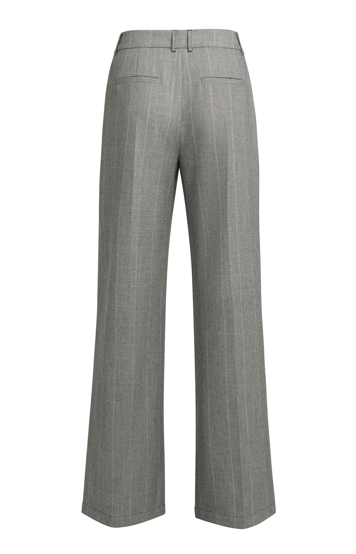 Woven Wide Leg Check  Trousers