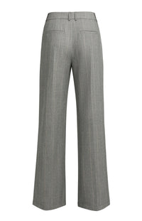 Woven Wide Leg Check  Trousers