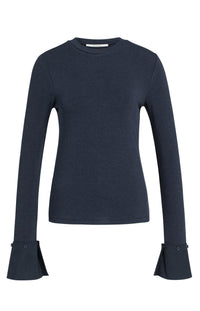 Jersey Top with Removable Cuffs -