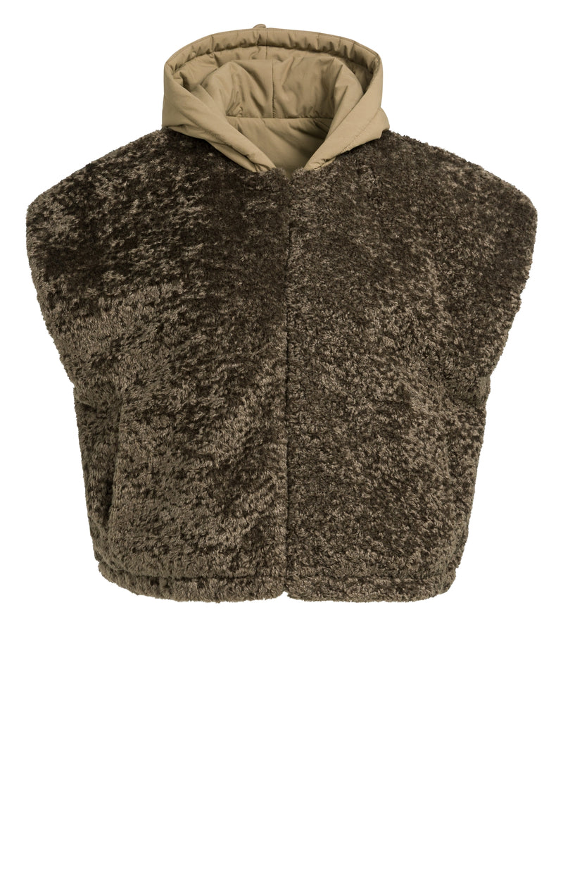 Reversible Bodywarmer with Hood