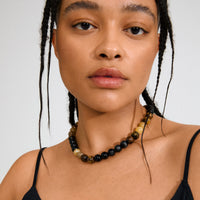 Unfold  Necklace Gold-plated/brown