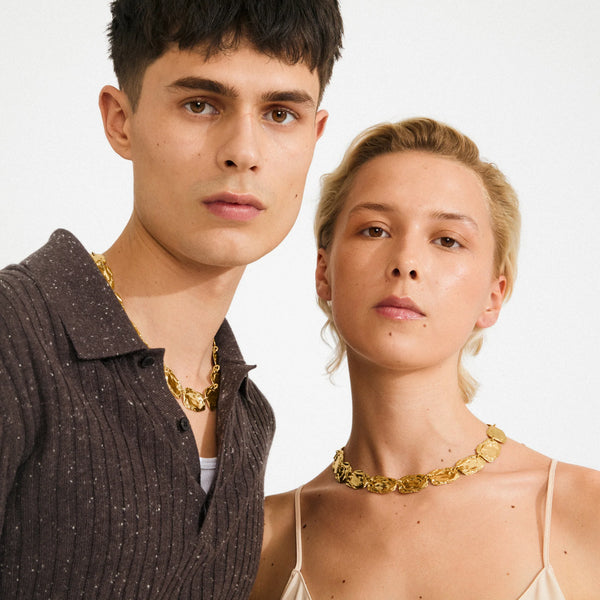 Shift  Necklace Slver-plated