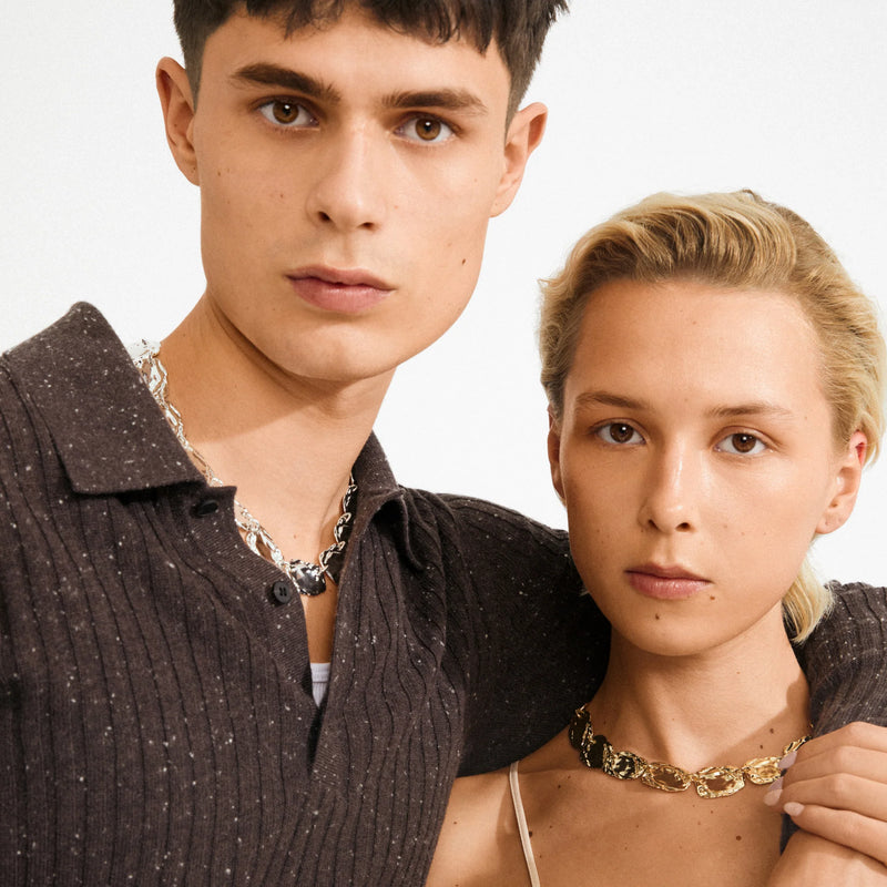 Shift  Necklace Gold -plated