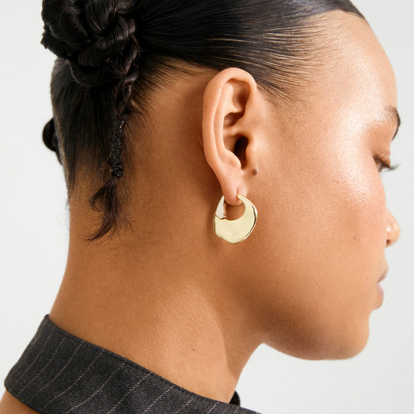Sense Hoop Gold Plated