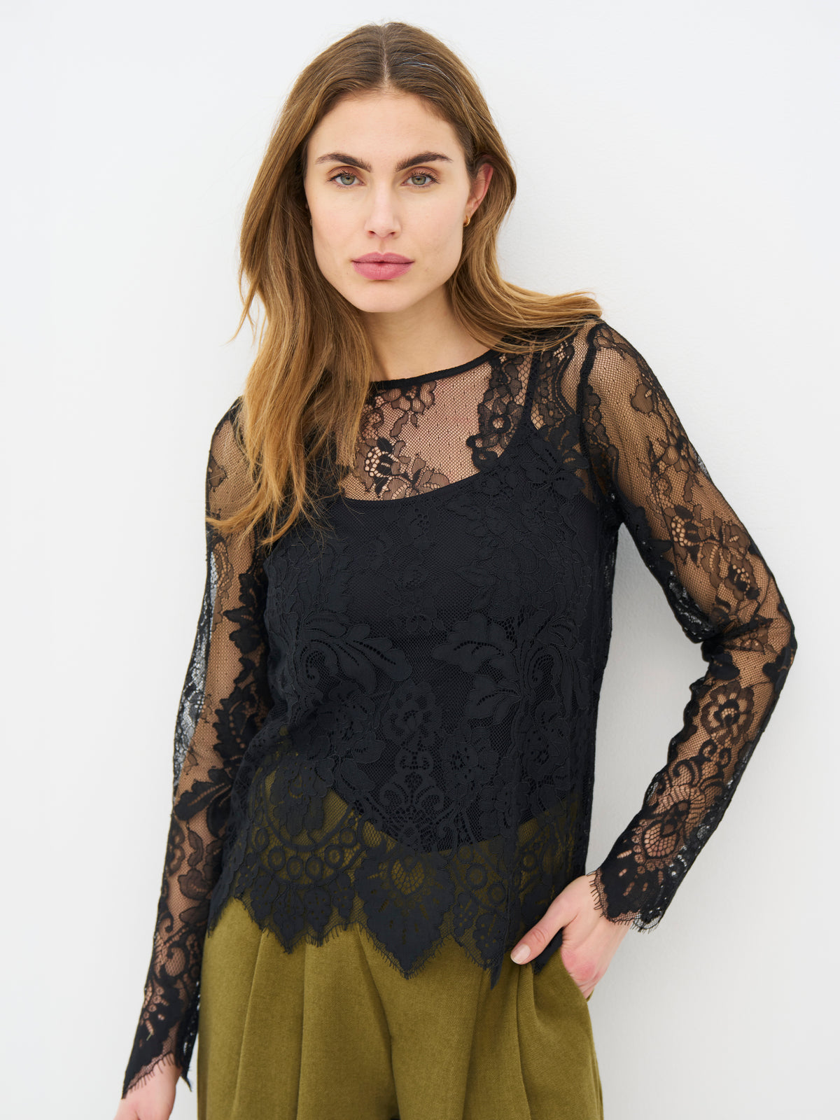 NÜ Denmark Black Lace Top