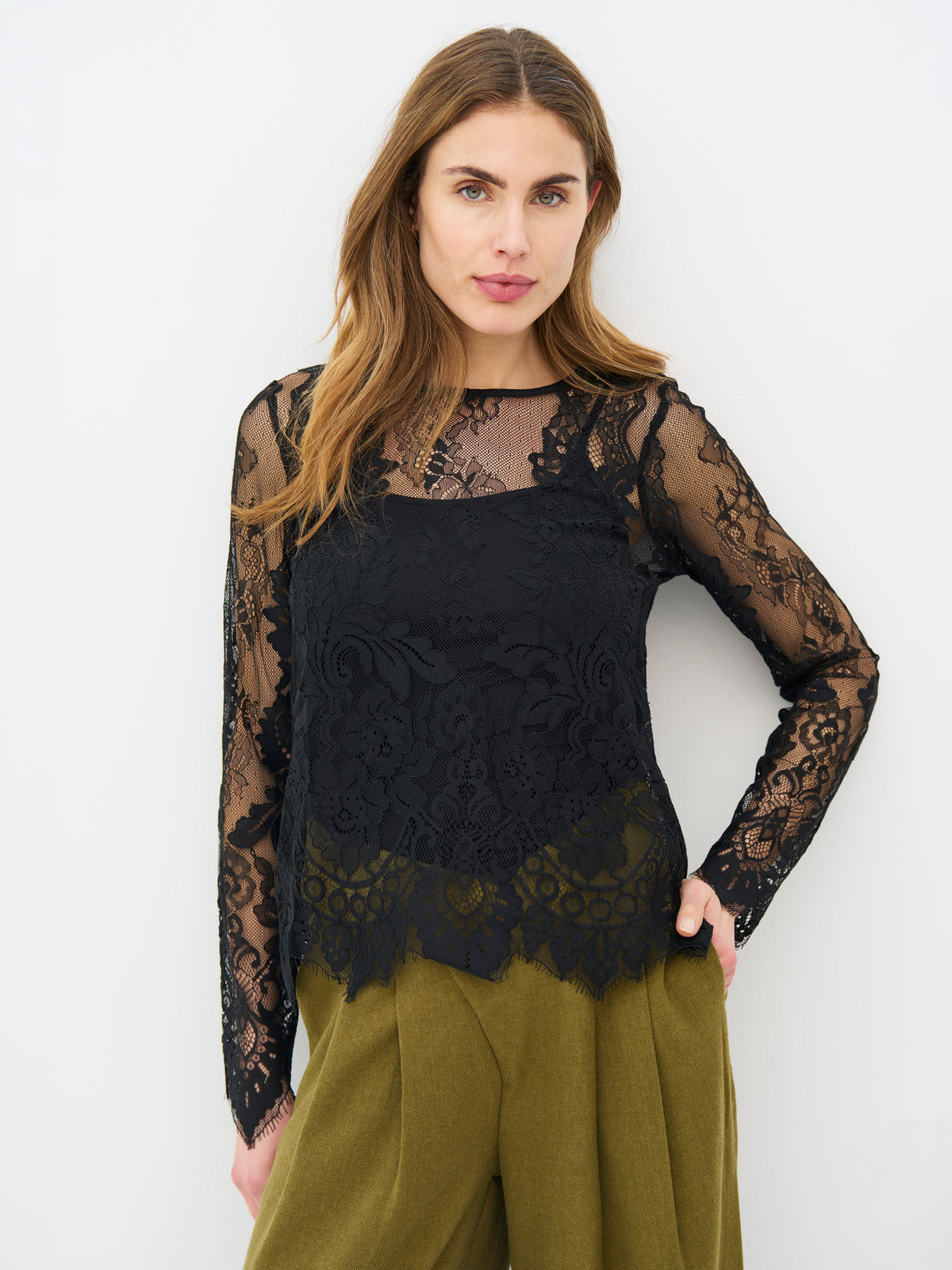 NÜ Denmark Black Lace Top