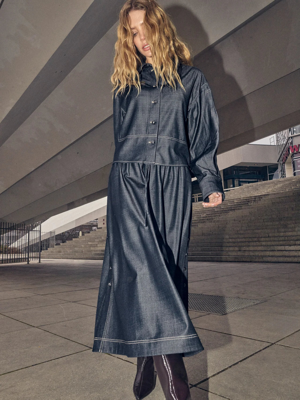 MMPoy Cilla Denim Skirt