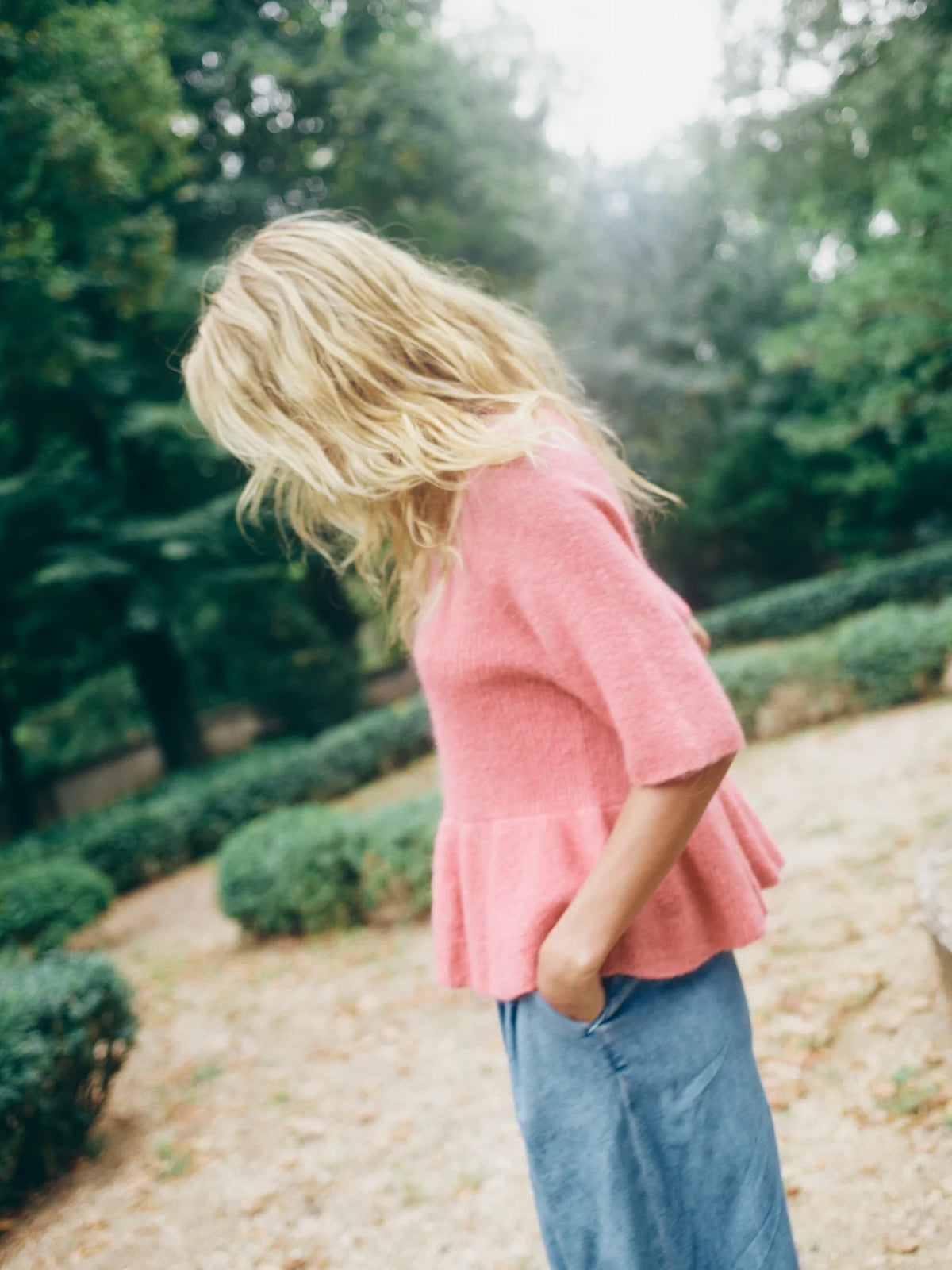 MMThora SS O-Neck Frill Knit