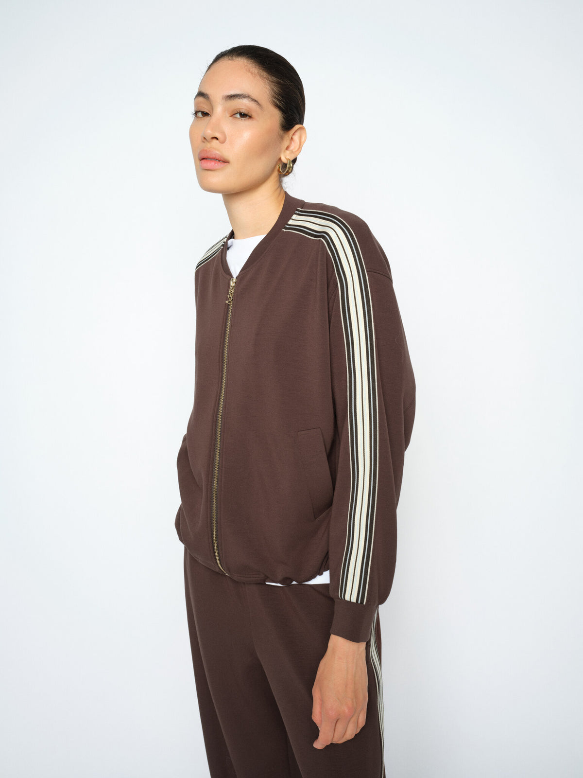 Ardie LS Zip Sweatcardigan