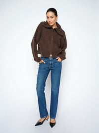 Hulda Knit Zip Cardigan