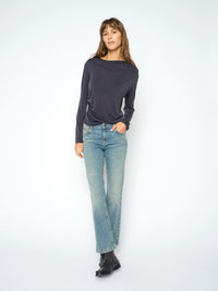 Ami O-LS Draped Tee