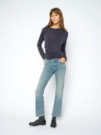 Ami O-LS Draped Tee