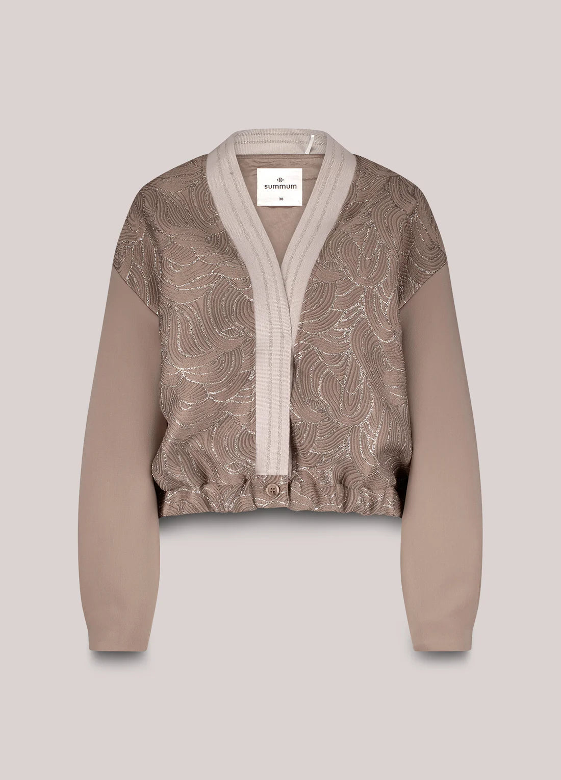 Jacquard/foam Bomber Jacket
