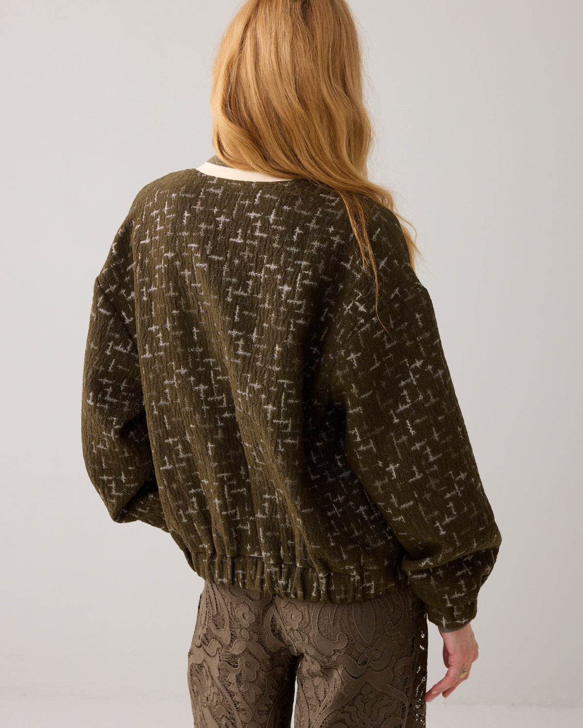 Jacquard Bomber Jacket
