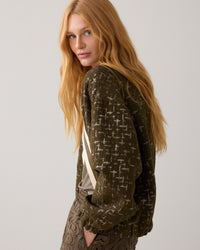 Jacquard Bomber Jacket