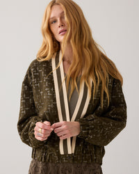 Jacquard Bomber Jacket