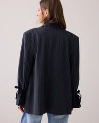 Pinstripe Boyfriend Blazer