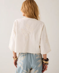 Cotton Jacket with Embroidery