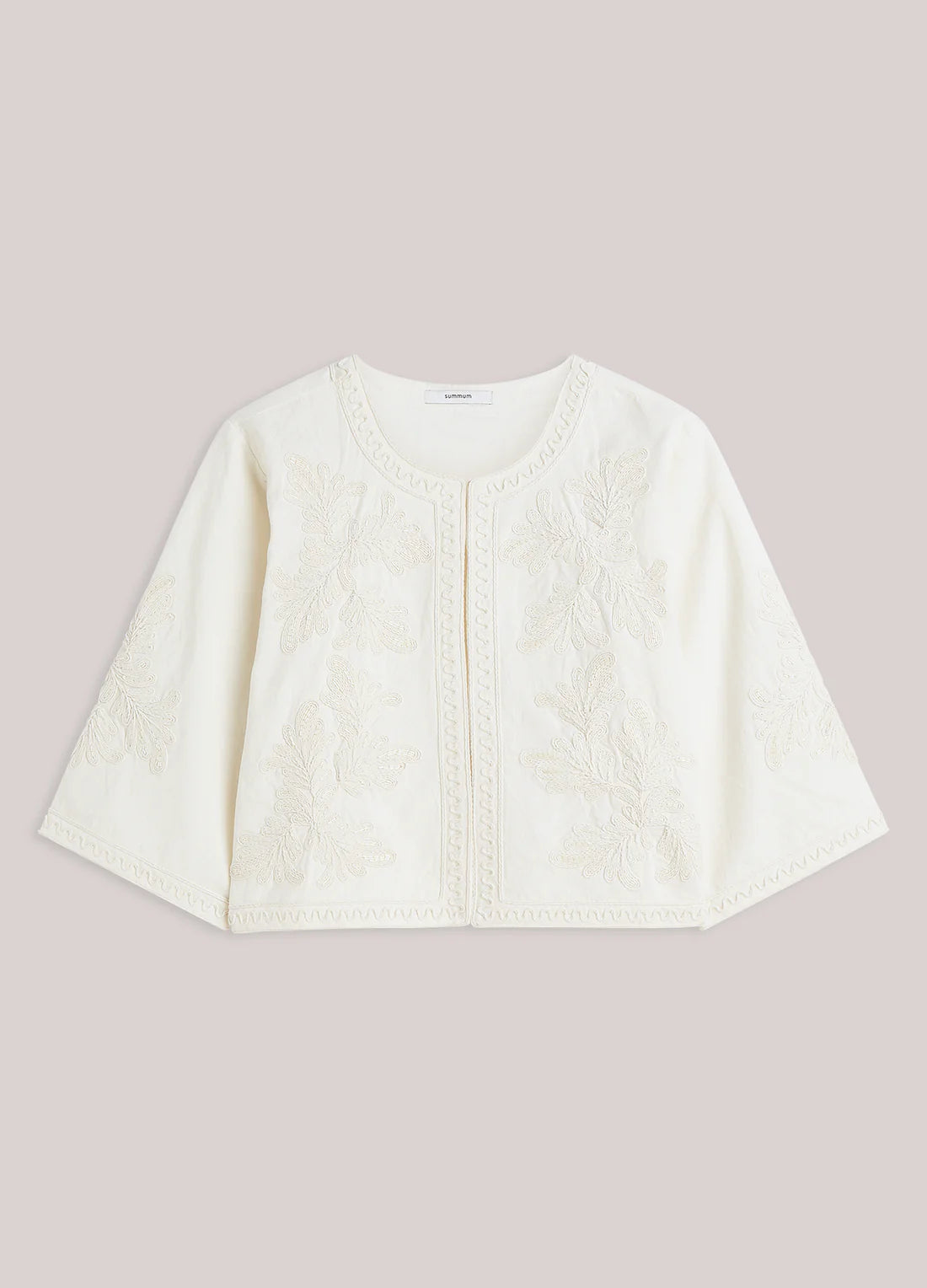 Cotton Jacket with Embroidery