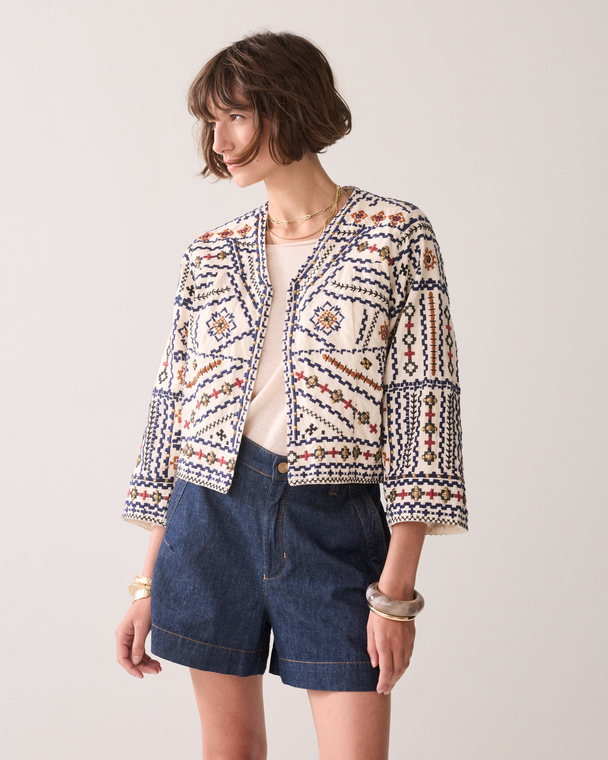 Jacket Geo Embro