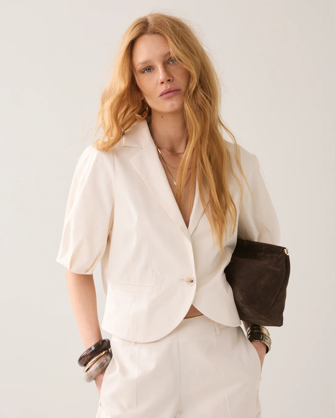 Short-sleeved Blazer