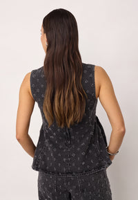 Co'Couture DerriCC Dot Denim Top