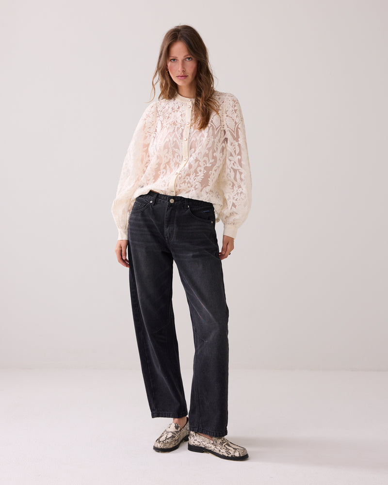 Sheer Lace Blouse