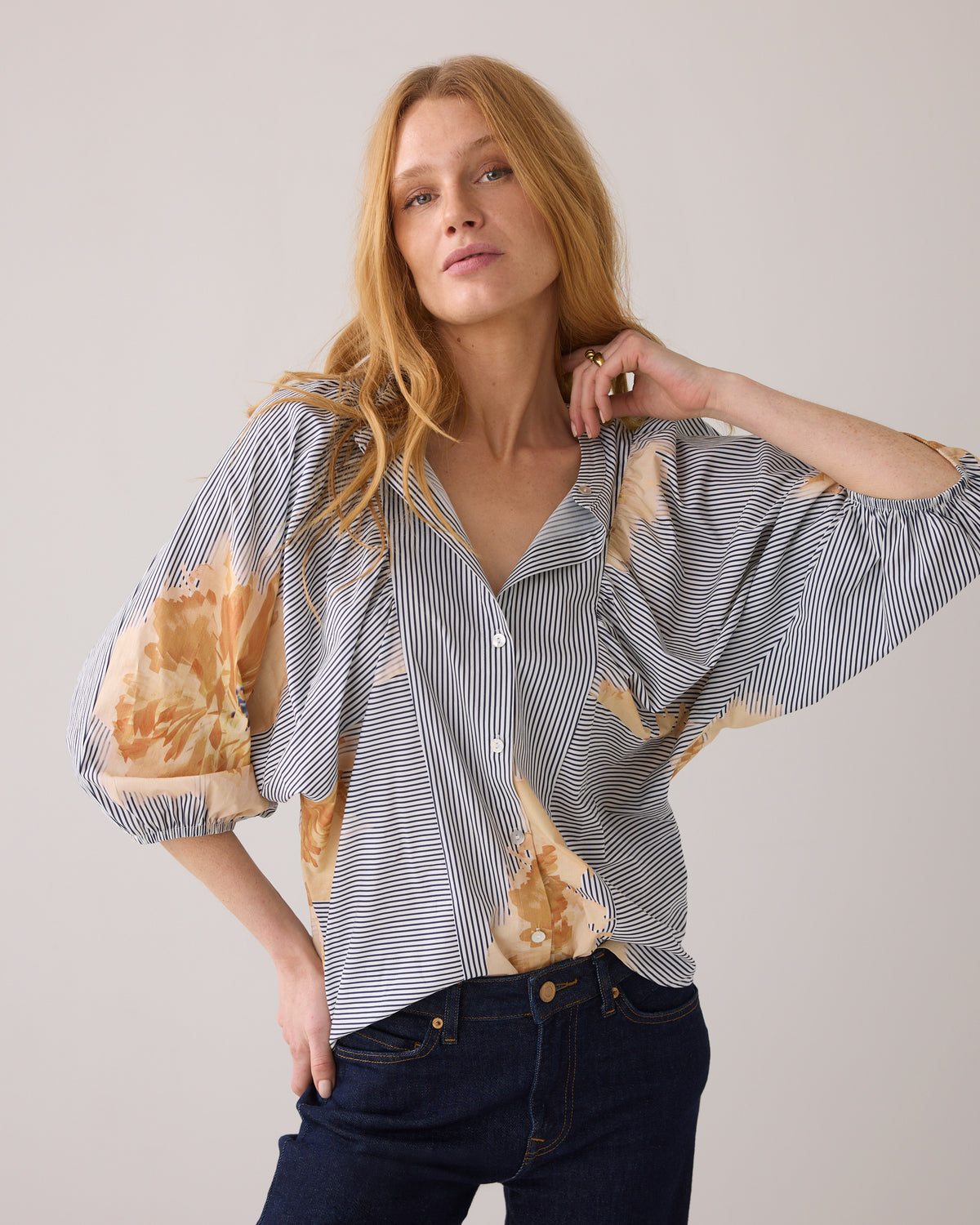 Blouse with Unique Print